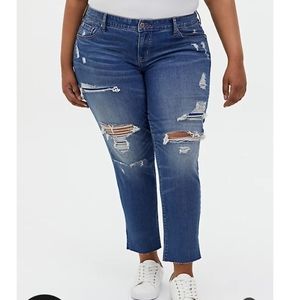 Torrid size 20 Boyfriend Crop Jeans